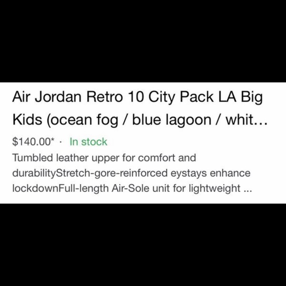 Jordan Retro 10 Los Angeles size 6.5y - Picture 5 of 5